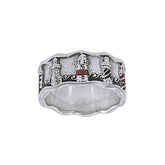 Aurora Lighthouse T Sterling Silver Ring TR3741 - Rings